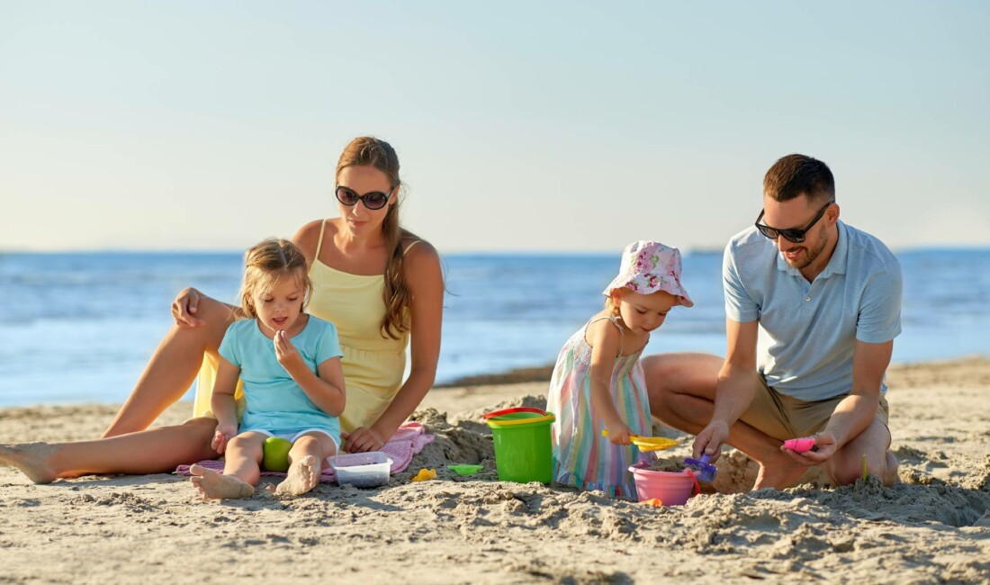 Family moments by the beach atRhodes resort for families